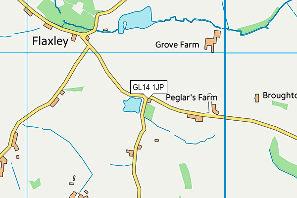 GL14 1JP map - OS VectorMap District (Ordnance Survey) GL14 1JP map - OS VectorMap District (Ordnance Survey)