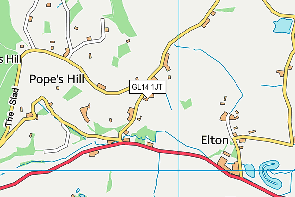 GL14 1JT map - OS VectorMap District (Ordnance Survey) GL14 1JT map - OS VectorMap District (Ordnance Survey)