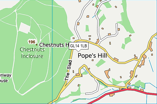 GL14 1LB map - OS VectorMap District (Ordnance Survey) GL14 1LB map - OS VectorMap District (Ordnance Survey)