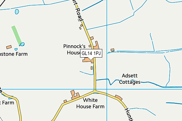 GL14 1PJ map - OS VectorMap District (Ordnance Survey) GL14 1PJ map - OS VectorMap District (Ordnance Survey)