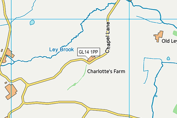 GL14 1PP map - OS VectorMap District (Ordnance Survey) GL14 1PP map - OS VectorMap District (Ordnance Survey)