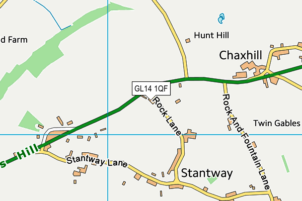 GL14 1QF map - OS VectorMap District (Ordnance Survey) GL14 1QF map - OS VectorMap District (Ordnance Survey)