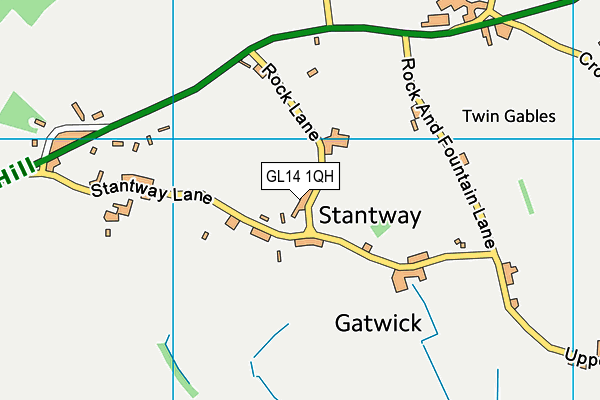 GL14 1QH map - OS VectorMap District (Ordnance Survey) GL14 1QH map - OS VectorMap District (Ordnance Survey)