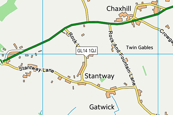 GL14 1QJ map - OS VectorMap District (Ordnance Survey) GL14 1QJ map - OS VectorMap District (Ordnance Survey)
