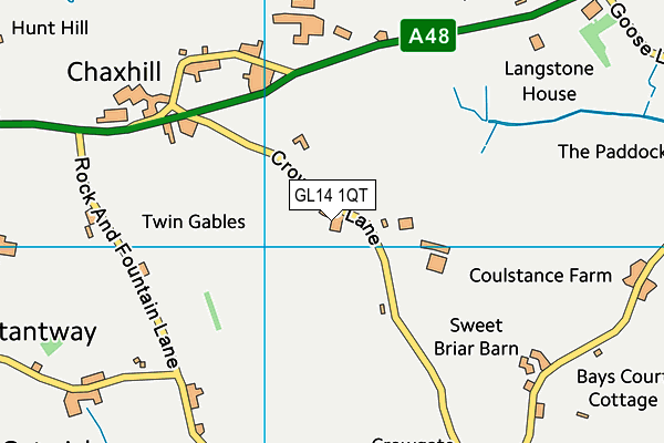 GL14 1QT map - OS VectorMap District (Ordnance Survey) GL14 1QT map - OS VectorMap District (Ordnance Survey)