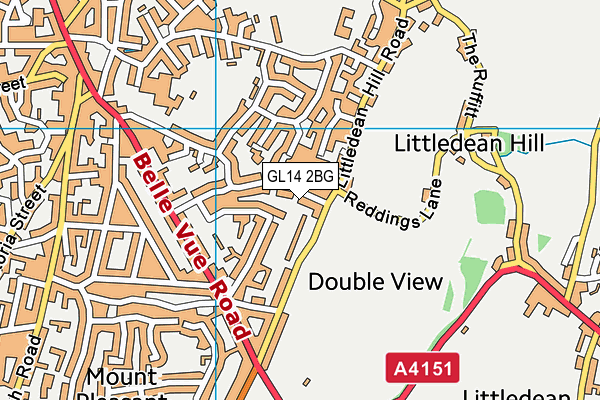 GL14 2BG map - OS VectorMap District (Ordnance Survey) GL14 2BG map - OS VectorMap District (Ordnance Survey)