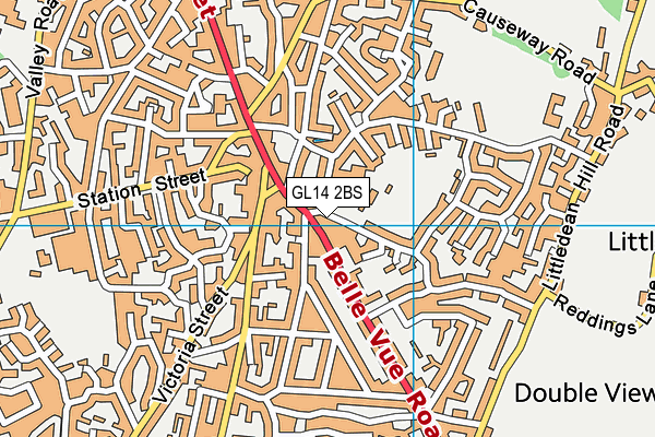 GL14 2BS map - OS VectorMap District (Ordnance Survey) GL14 2BS map - OS VectorMap District (Ordnance Survey)