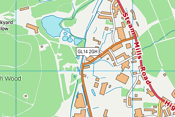 GL14 2GH map - OS VectorMap District (Ordnance Survey) GL14 2GH map - OS VectorMap District (Ordnance Survey)