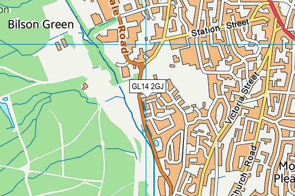 GL14 2GJ map - OS VectorMap District (Ordnance Survey) GL14 2GJ map - OS VectorMap District (Ordnance Survey)