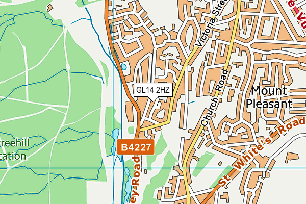 GL14 2HZ map - OS VectorMap District (Ordnance Survey) GL14 2HZ map - OS VectorMap District (Ordnance Survey)