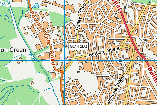GL14 2LQ map - OS VectorMap District (Ordnance Survey) GL14 2LQ map - OS VectorMap District (Ordnance Survey)