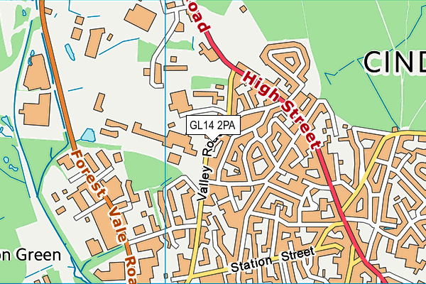 GL14 2PA map - OS VectorMap District (Ordnance Survey) GL14 2PA map - OS VectorMap District (Ordnance Survey)