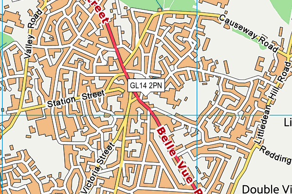GL14 2PN map - OS VectorMap District (Ordnance Survey) GL14 2PN map - OS VectorMap District (Ordnance Survey)