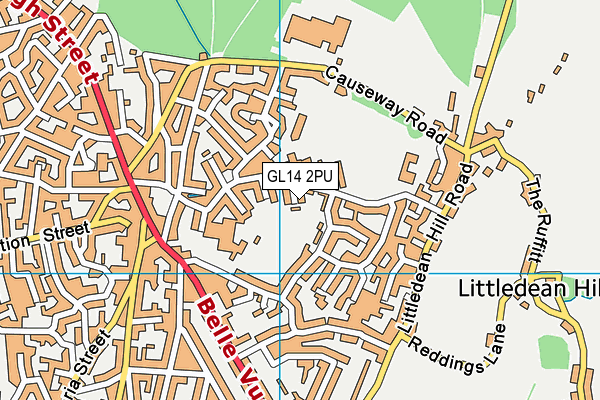GL14 2PU map - OS VectorMap District (Ordnance Survey) GL14 2PU map - OS VectorMap District (Ordnance Survey)