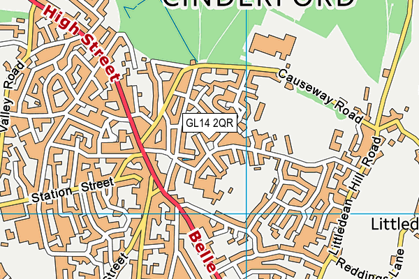 GL14 2QR map - OS VectorMap District (Ordnance Survey) GL14 2QR map - OS VectorMap District (Ordnance Survey)