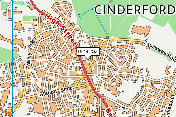 GL14 2QZ map - OS VectorMap District (Ordnance Survey) GL14 2QZ map - OS VectorMap District (Ordnance Survey)