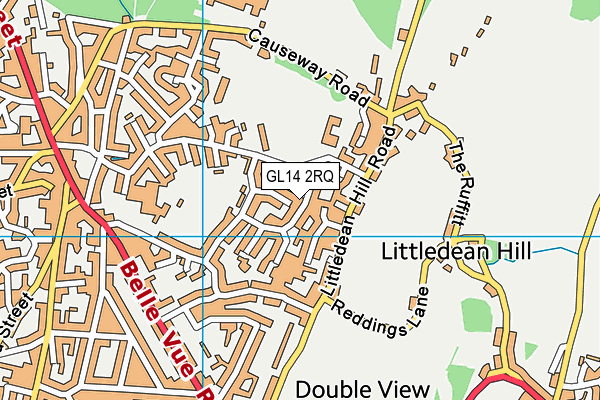 GL14 2RQ map - OS VectorMap District (Ordnance Survey) GL14 2RQ map - OS VectorMap District (Ordnance Survey)