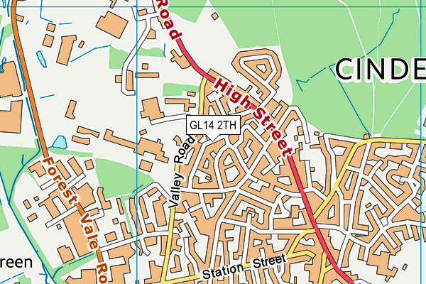GL14 2TH map - OS VectorMap District (Ordnance Survey) GL14 2TH map - OS VectorMap District (Ordnance Survey)