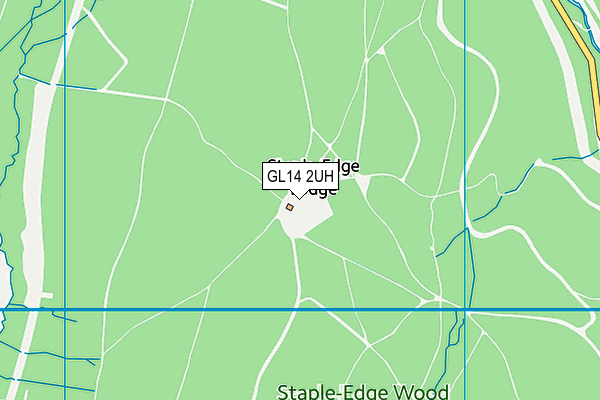 GL14 2UH map - OS VectorMap District (Ordnance Survey) GL14 2UH map - OS VectorMap District (Ordnance Survey)