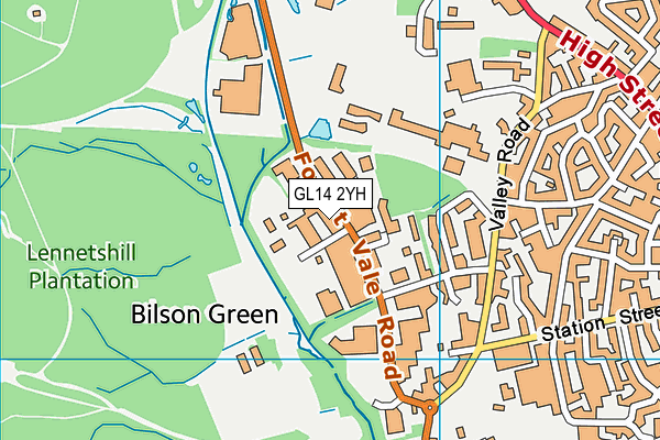 GL14 2YH map - OS VectorMap District (Ordnance Survey) GL14 2YH map - OS VectorMap District (Ordnance Survey)