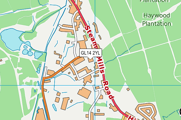 GL14 2YL map - OS VectorMap District (Ordnance Survey) GL14 2YL map - OS VectorMap District (Ordnance Survey)