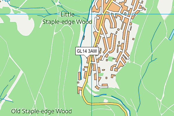 GL14 3AW map - OS VectorMap District (Ordnance Survey) GL14 3AW map - OS VectorMap District (Ordnance Survey)