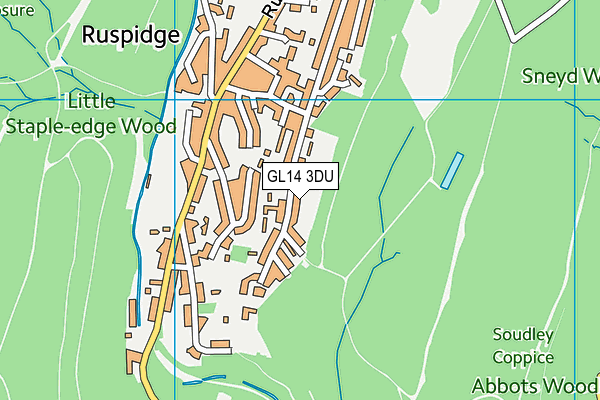 GL14 3DU map - OS VectorMap District (Ordnance Survey) GL14 3DU map - OS VectorMap District (Ordnance Survey)