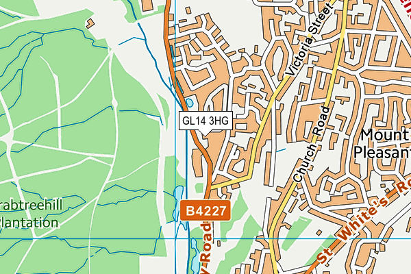 GL14 3HG map - OS VectorMap District (Ordnance Survey) GL14 3HG map - OS VectorMap District (Ordnance Survey)