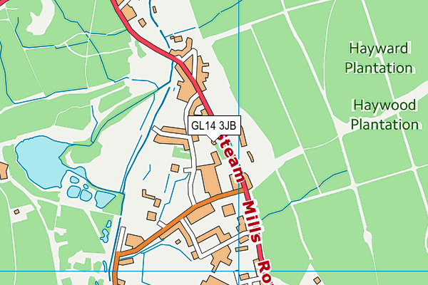 GL14 3JB map - OS VectorMap District (Ordnance Survey) GL14 3JB map - OS VectorMap District (Ordnance Survey)