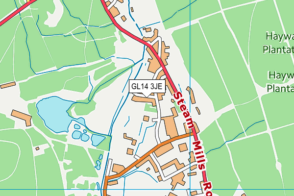 GL14 3JE map - OS VectorMap District (Ordnance Survey) GL14 3JE map - OS VectorMap District (Ordnance Survey)
