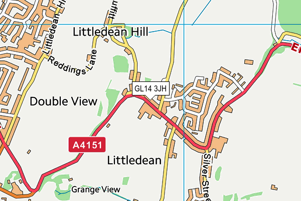 GL14 3JH map - OS VectorMap District (Ordnance Survey) GL14 3JH map - OS VectorMap District (Ordnance Survey)