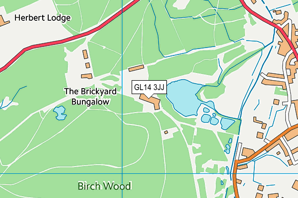 GL14 3JJ map - OS VectorMap District (Ordnance Survey) GL14 3JJ map - OS VectorMap District (Ordnance Survey)