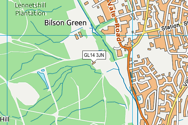 GL14 3JN map - OS VectorMap District (Ordnance Survey) GL14 3JN map - OS VectorMap District (Ordnance Survey)