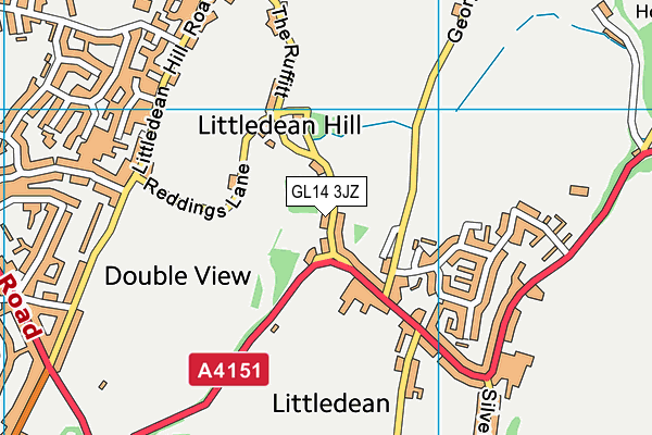 GL14 3JZ map - OS VectorMap District (Ordnance Survey) GL14 3JZ map - OS VectorMap District (Ordnance Survey)