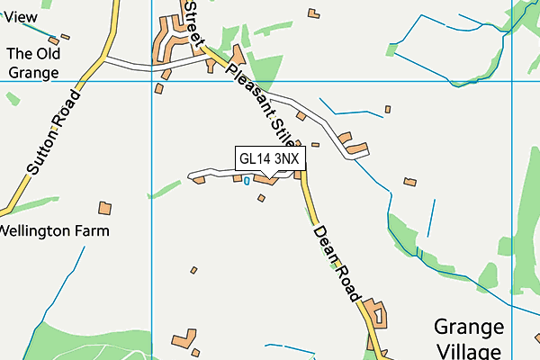 GL14 3NX map - OS VectorMap District (Ordnance Survey) GL14 3NX map - OS VectorMap District (Ordnance Survey)