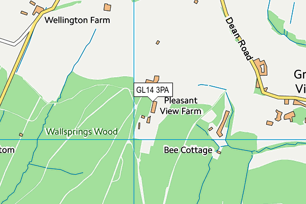 GL14 3PA map - OS VectorMap District (Ordnance Survey) GL14 3PA map - OS VectorMap District (Ordnance Survey)