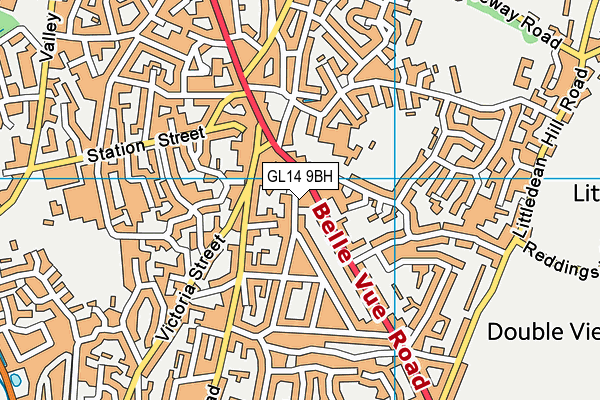 GL14 9BH map - OS VectorMap District (Ordnance Survey) GL14 9BH map - OS VectorMap District (Ordnance Survey)