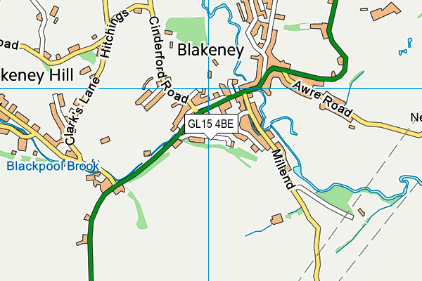 GL15 4BE map - OS VectorMap District (Ordnance Survey) GL15 4BE map - OS VectorMap District (Ordnance Survey)