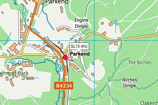GL15 4HJ map - OS VectorMap District (Ordnance Survey) GL15 4HJ map - OS VectorMap District (Ordnance Survey)