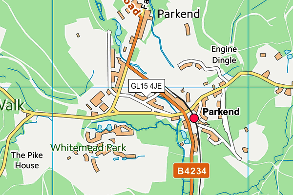 GL15 4JE map - OS VectorMap District (Ordnance Survey) GL15 4JE map - OS VectorMap District (Ordnance Survey)