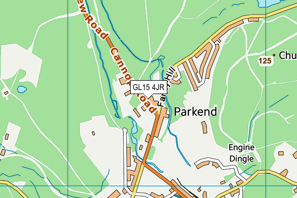 GL15 4JR map - OS VectorMap District (Ordnance Survey) GL15 4JR map - OS VectorMap District (Ordnance Survey)