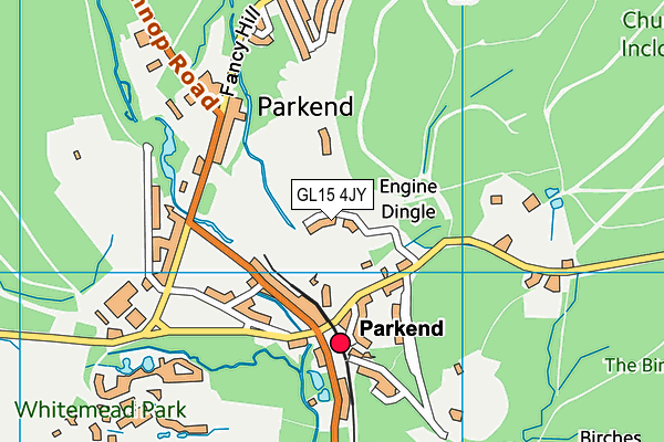 GL15 4JY map - OS VectorMap District (Ordnance Survey) GL15 4JY map - OS VectorMap District (Ordnance Survey)