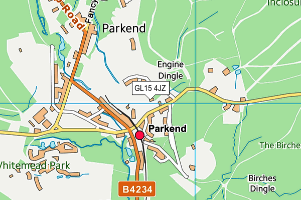 GL15 4JZ map - OS VectorMap District (Ordnance Survey) GL15 4JZ map - OS VectorMap District (Ordnance Survey)