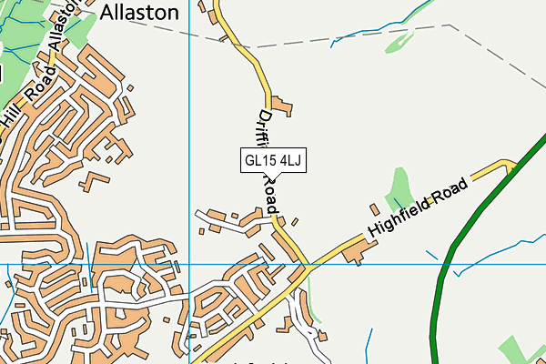 GL15 4LJ map - OS VectorMap District (Ordnance Survey) GL15 4LJ map - OS VectorMap District (Ordnance Survey)