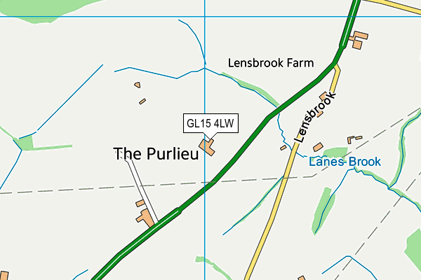 GL15 4LW map - OS VectorMap District (Ordnance Survey) GL15 4LW map - OS VectorMap District (Ordnance Survey)