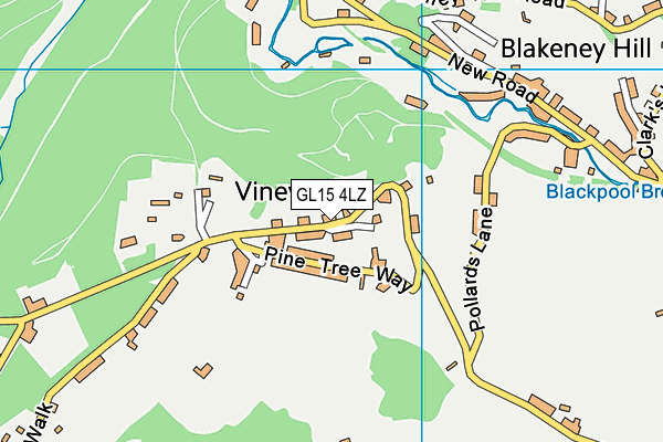 GL15 4LZ map - OS VectorMap District (Ordnance Survey) GL15 4LZ map - OS VectorMap District (Ordnance Survey)