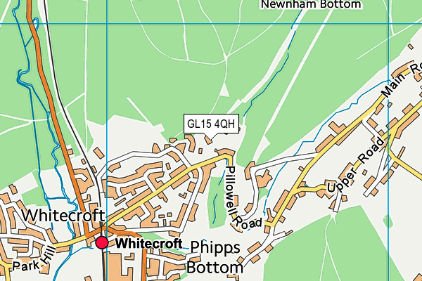 GL15 4QH map - OS VectorMap District (Ordnance Survey) GL15 4QH map - OS VectorMap District (Ordnance Survey)