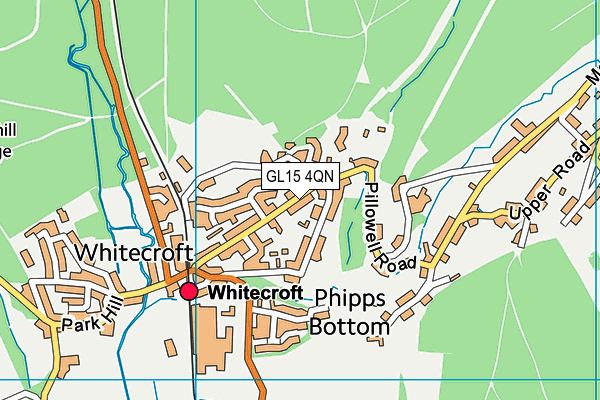 GL15 4QN map - OS VectorMap District (Ordnance Survey) GL15 4QN map - OS VectorMap District (Ordnance Survey)