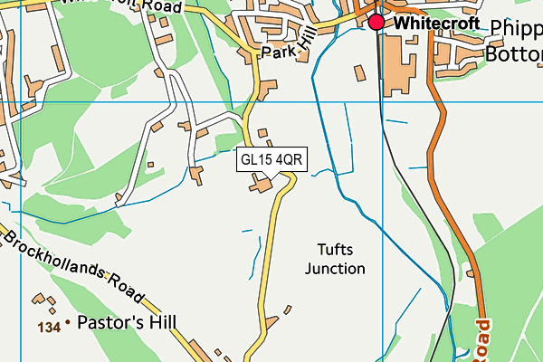 GL15 4QR map - OS VectorMap District (Ordnance Survey) GL15 4QR map - OS VectorMap District (Ordnance Survey)