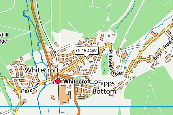 GL15 4QW map - OS VectorMap District (Ordnance Survey) GL15 4QW map - OS VectorMap District (Ordnance Survey)